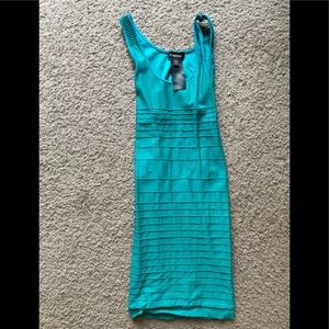 Teal Fitted Dress